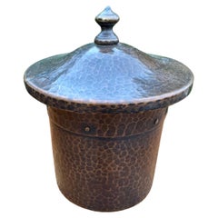 Antiguo Humidificador de Cobre Martillado Benedict Studio Arts & Crafts - W7976