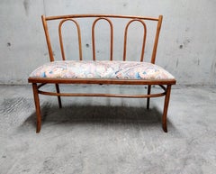 Banc antique en bois courbé:: années 1930