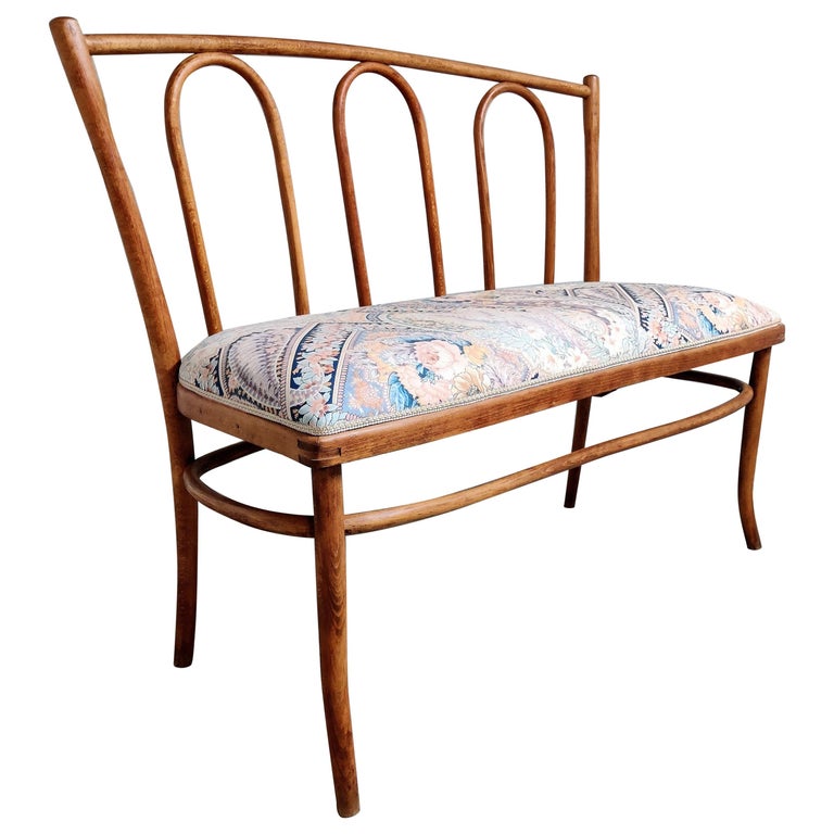 Antique Bentwood Bench, 1930s at 1stDibs