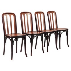 Antike Bistro-Kaffeestühle aus Bugholz von Josef Hoffman für Thonet