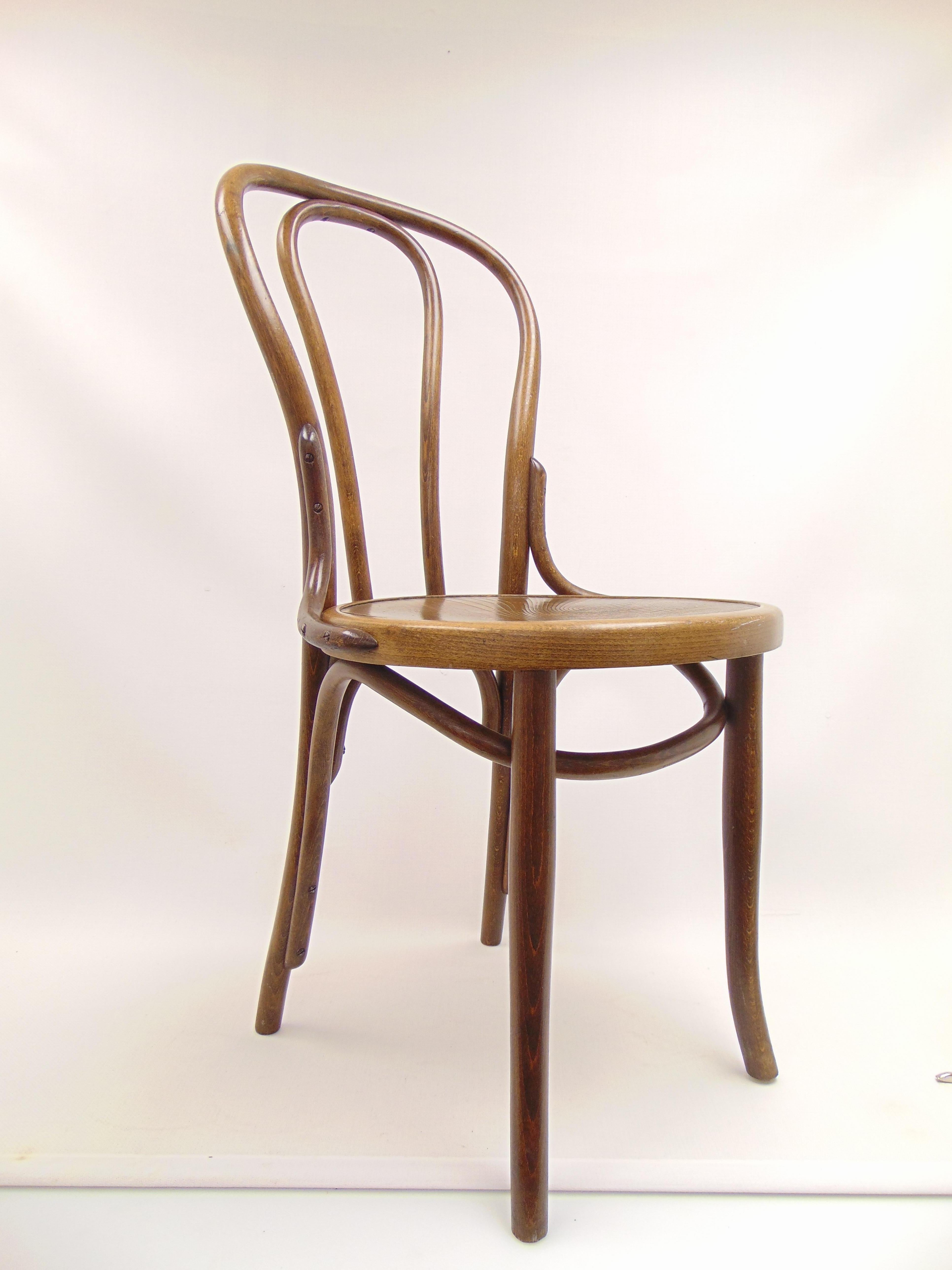 Art Nouveau Antique Bentwood Chair by Jacob & Josef Kohn Made in Czechoslovakia