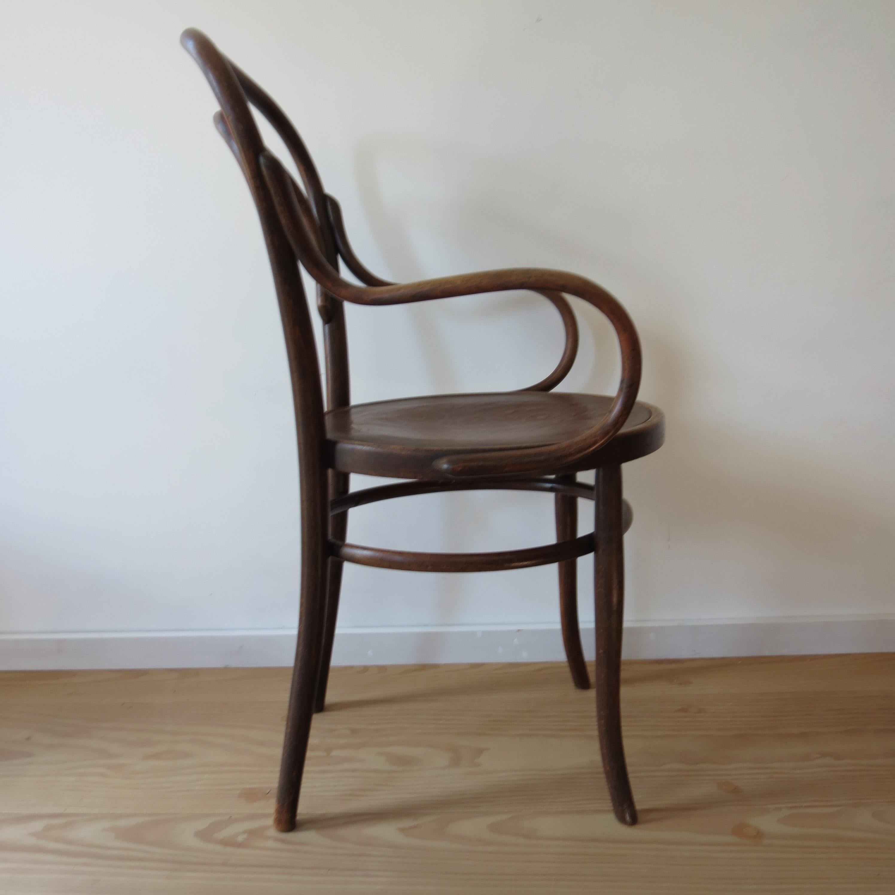 Antique Bentwood Chair No 14 by Thonet 19th Century Art Nouveau In Good Condition In Stow on the Wold, GB