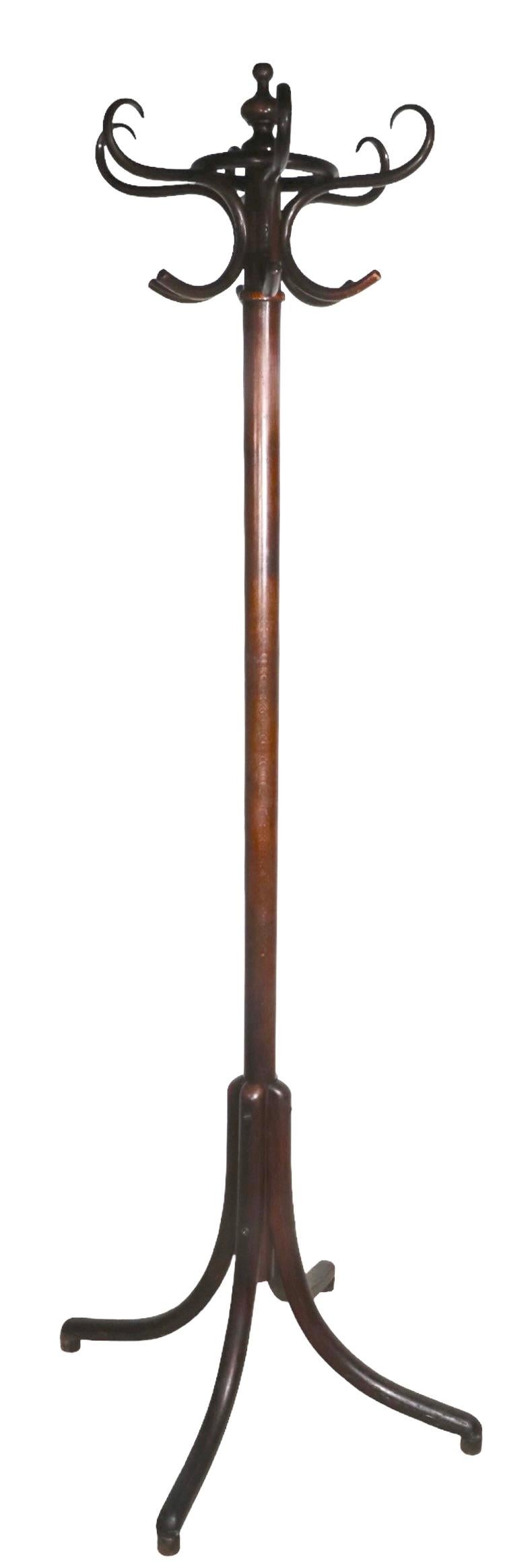 Antique Bentwood Coat Rack Stand by Thonet 4