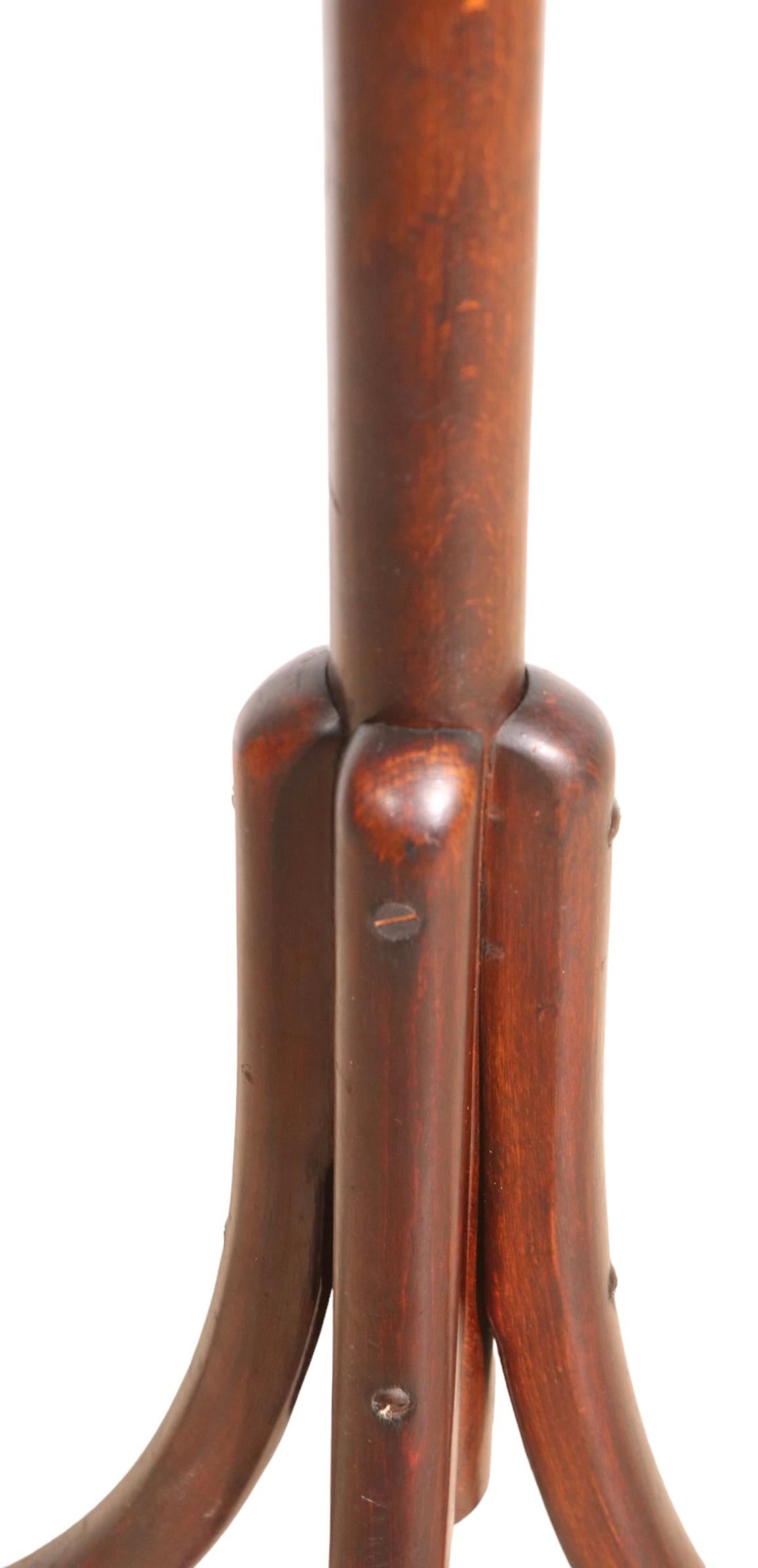Beech Antique Bentwood Coat Rack Stand by Thonet