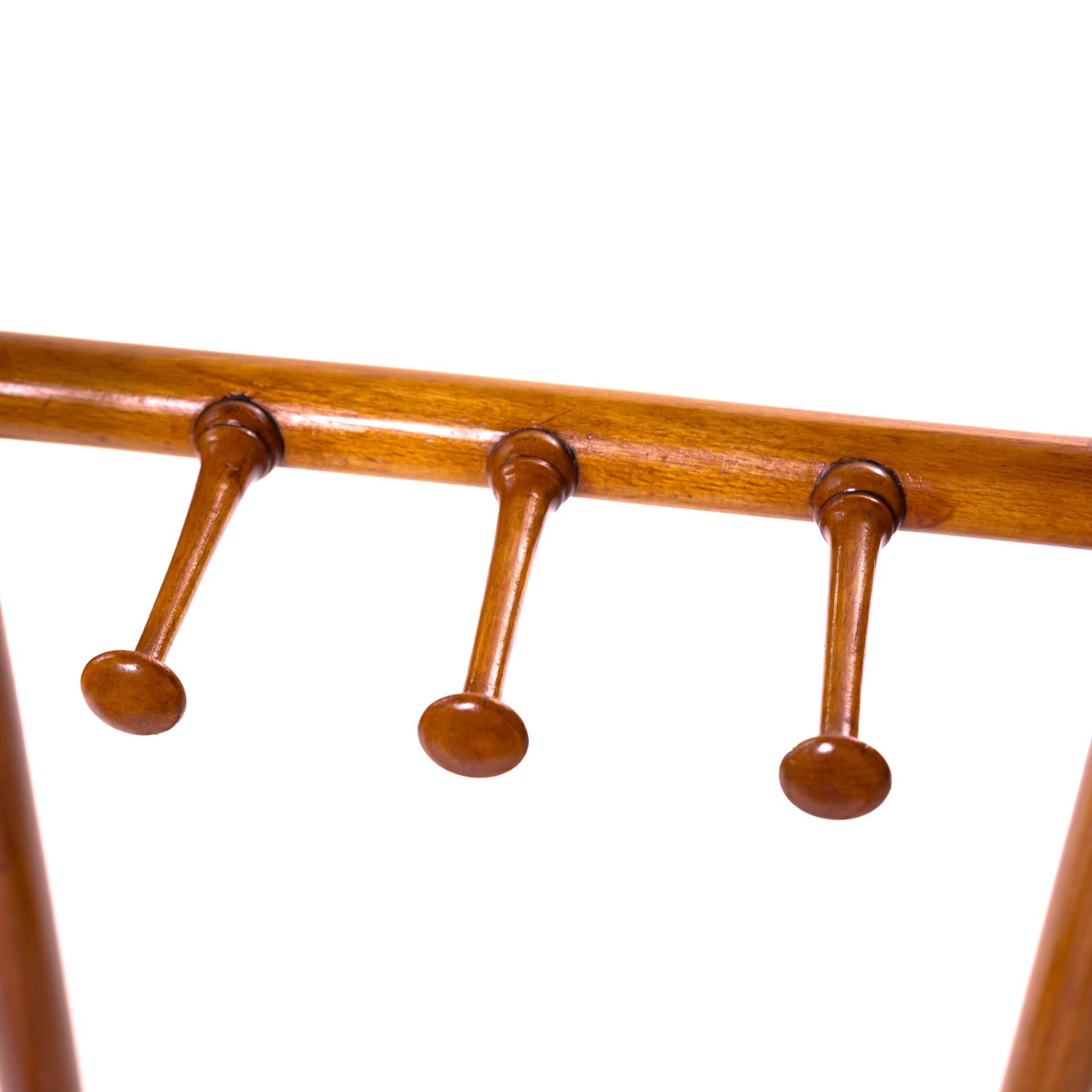 Antique Bentwood Coat Rack with Mirror by Michael Thonet For Sale 3