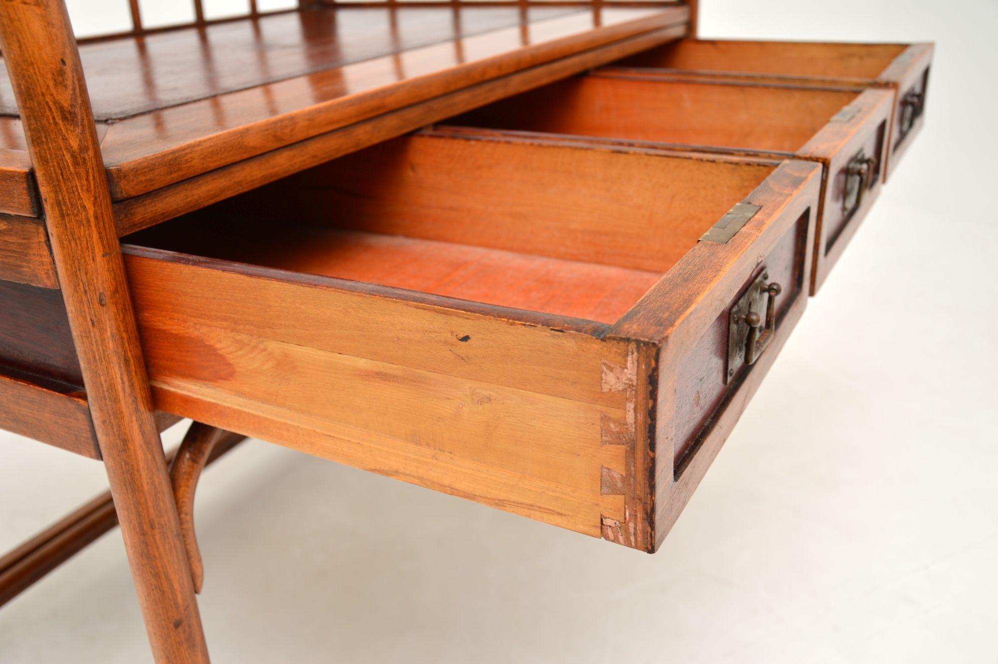 Beech Antique Bentwood Desk by Jacob and Josef Kohn Austria c.1910 For Sale