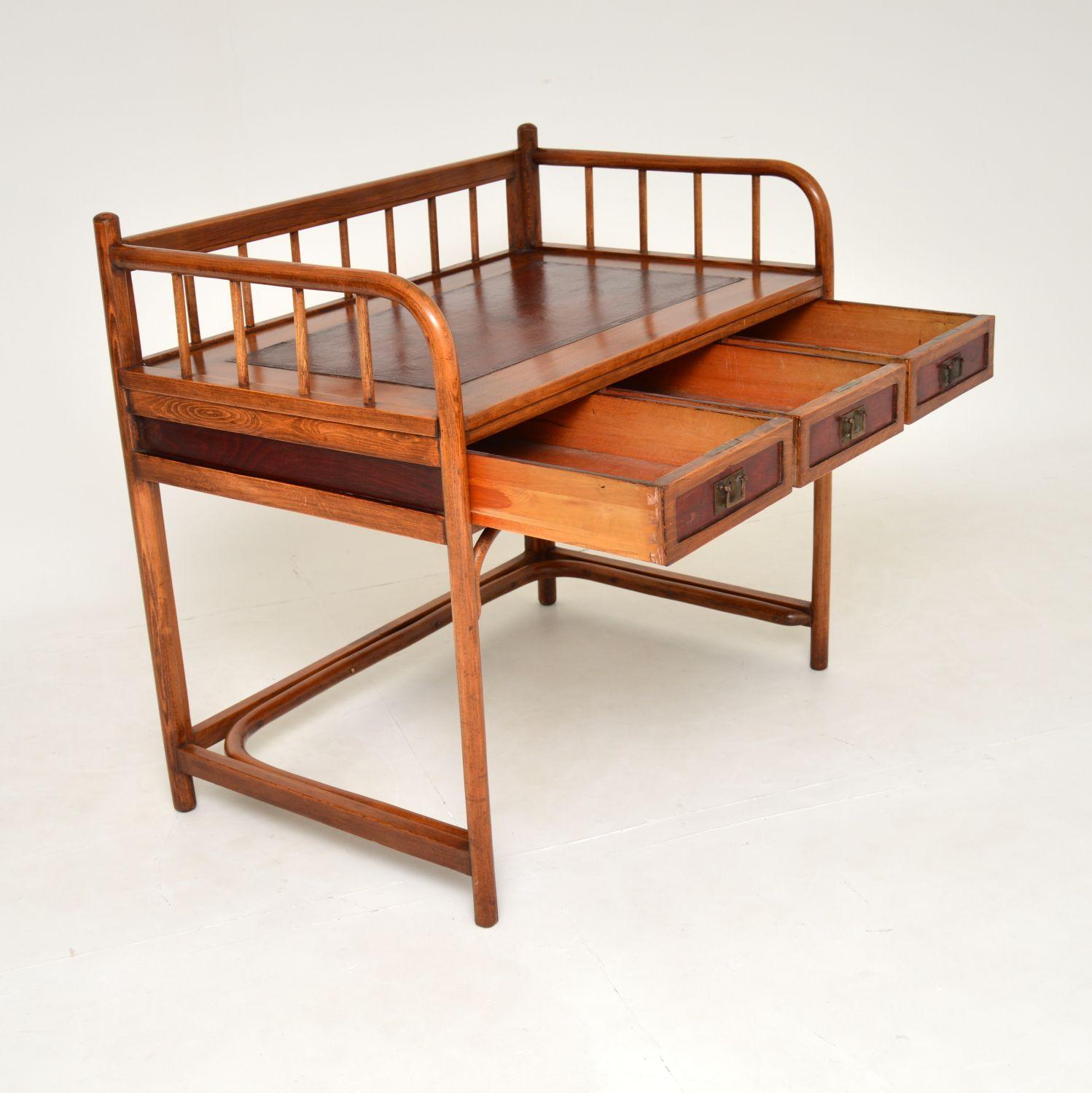 Antique Bentwood Desk by Jacob and Josef Kohn Austria c.1910 In Good Condition For Sale In London, GB