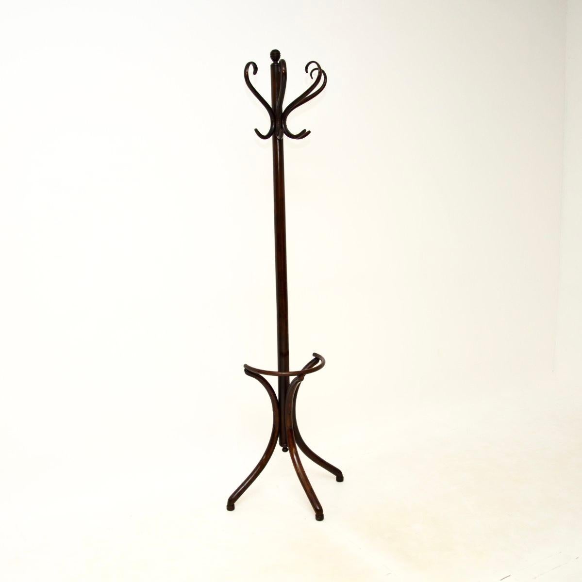 Autrichien Antique Bentwood Half Hatstand / Coat Rack en vente