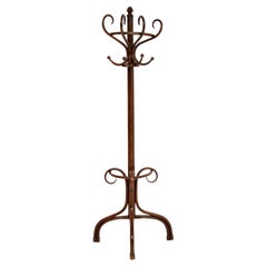 Antique Bentwood Half Hatstand / Coat Rack