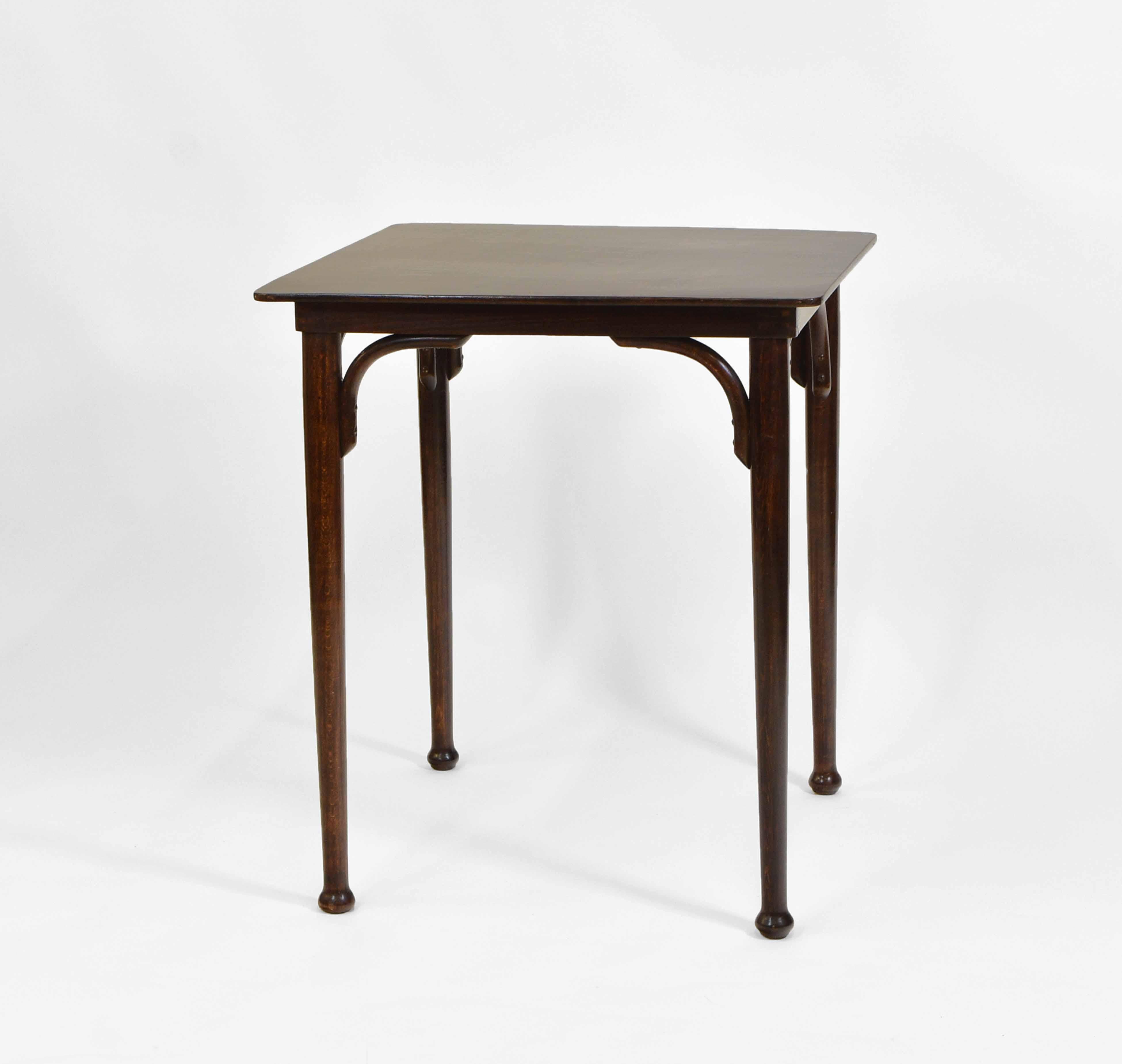 Antique Bentwood Mundus and J & J Kohn Small Bistro Dining Table 3