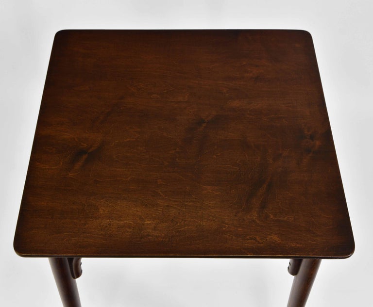 Antique Bentwood Mundus and J and J Kohn Small Bistro Dining Table For Sale at 1stDibs
