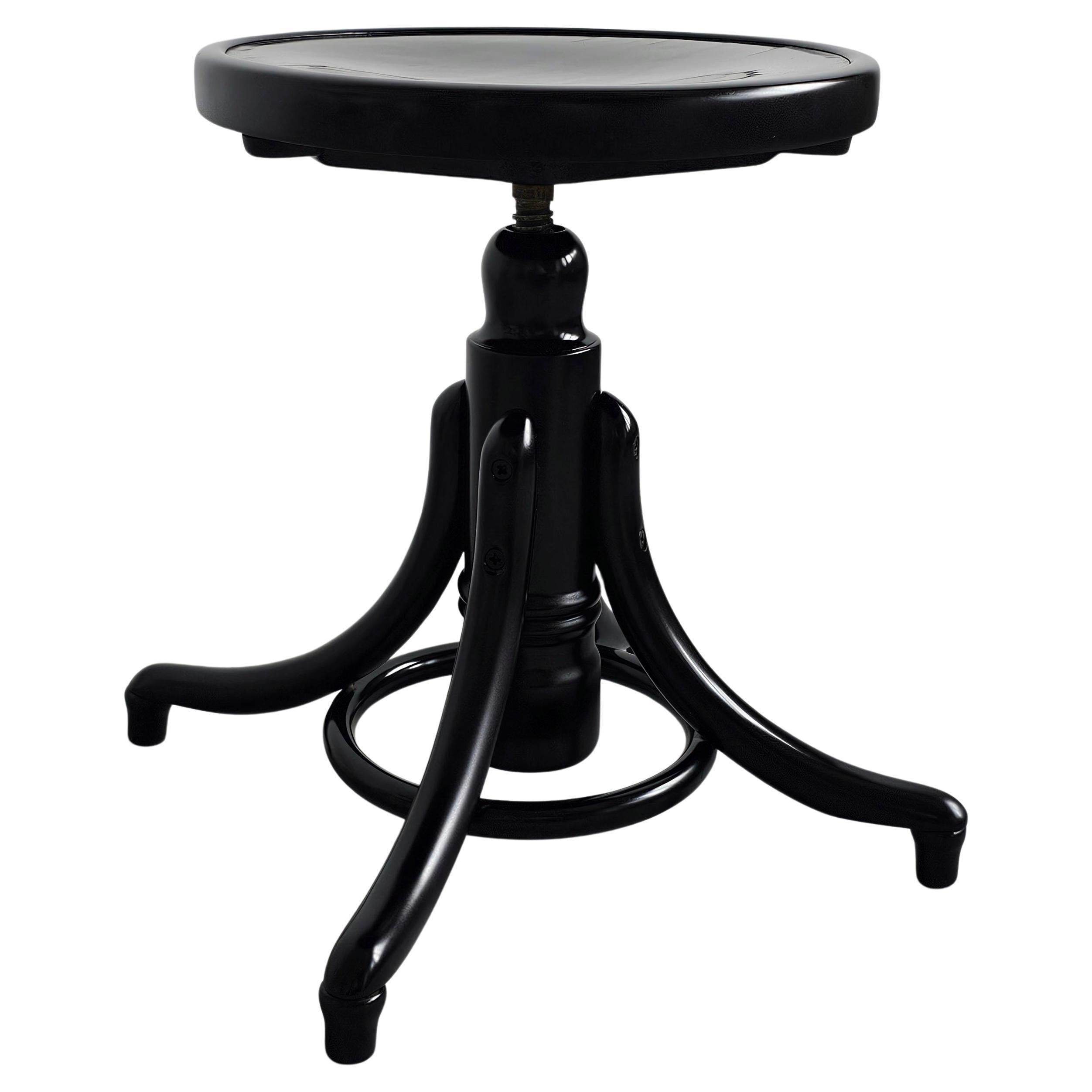Antique Bentwood Piano Stool by J.J. Kohn, Austria 1900s