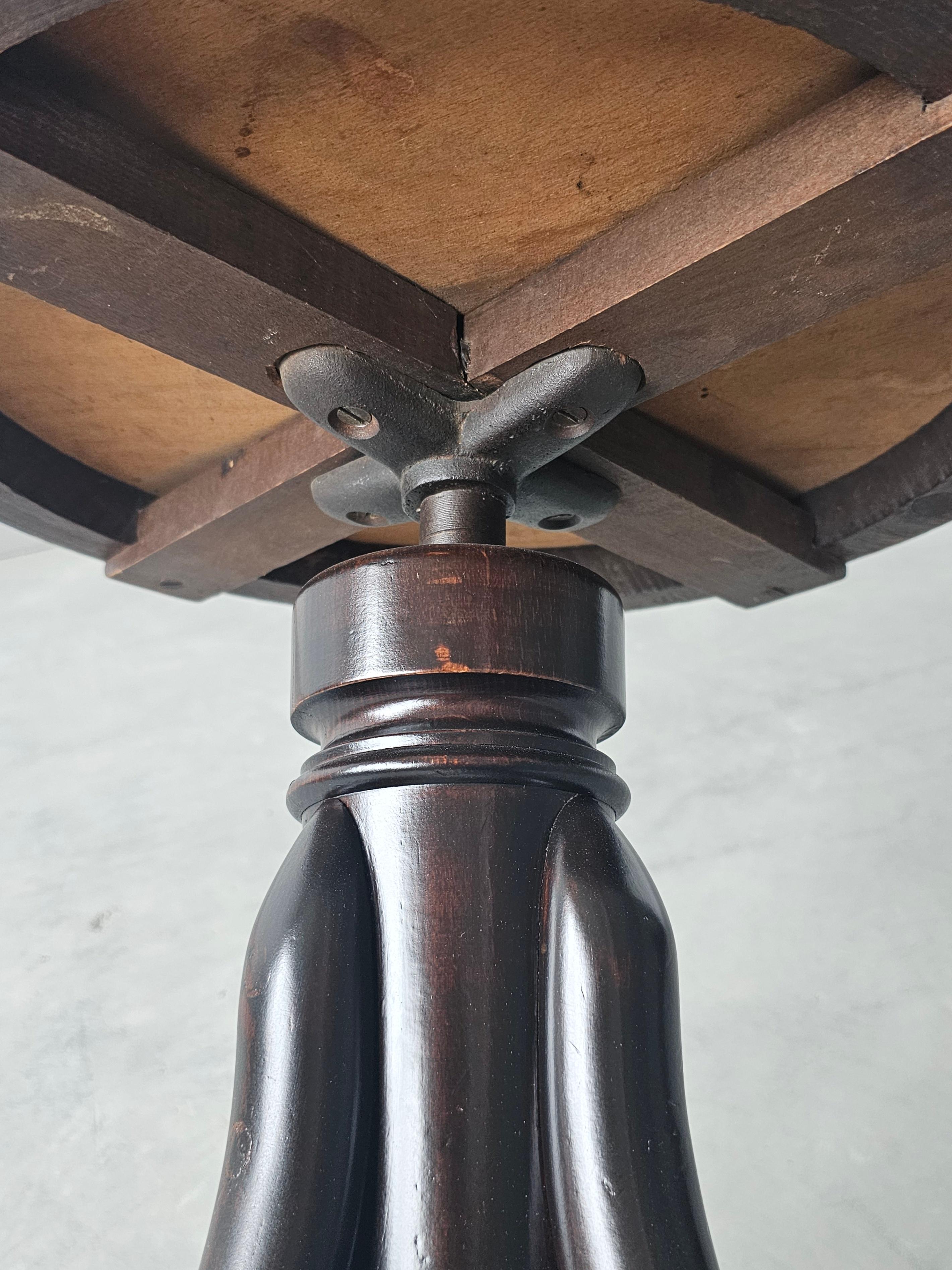 Beech Antique Bentwood Piano Stool by Thonet, Austria in 1900s