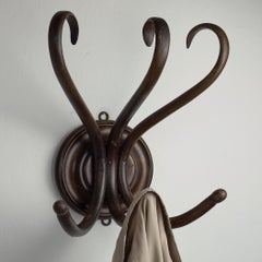 Antique Bentwood Wall Coat Rack by Thonet, Austria, 1920s