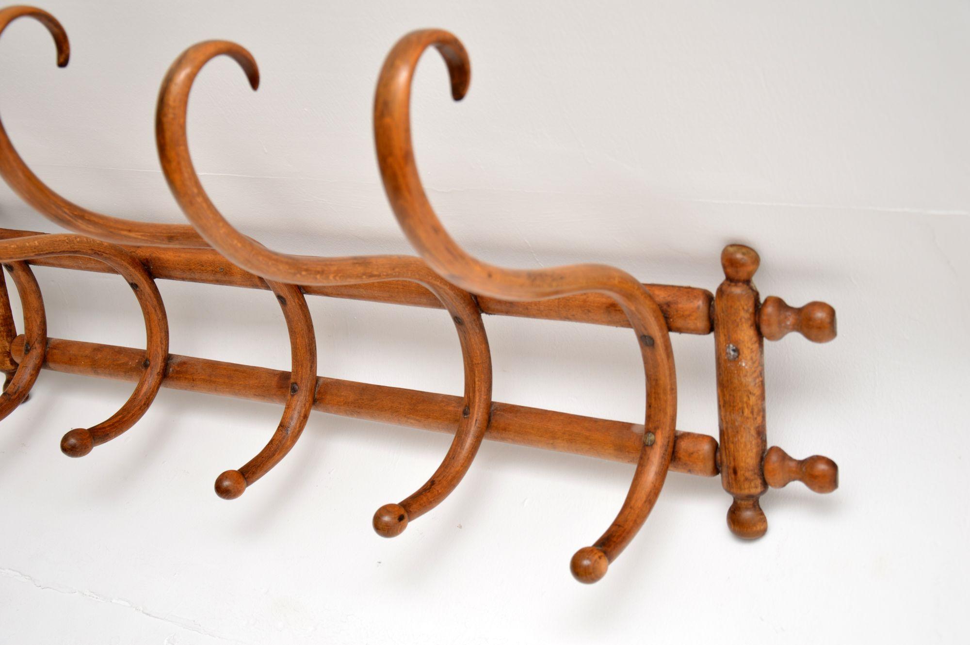 Austrian Antique Bentwood Wall Mounting Coat / Hat Rack