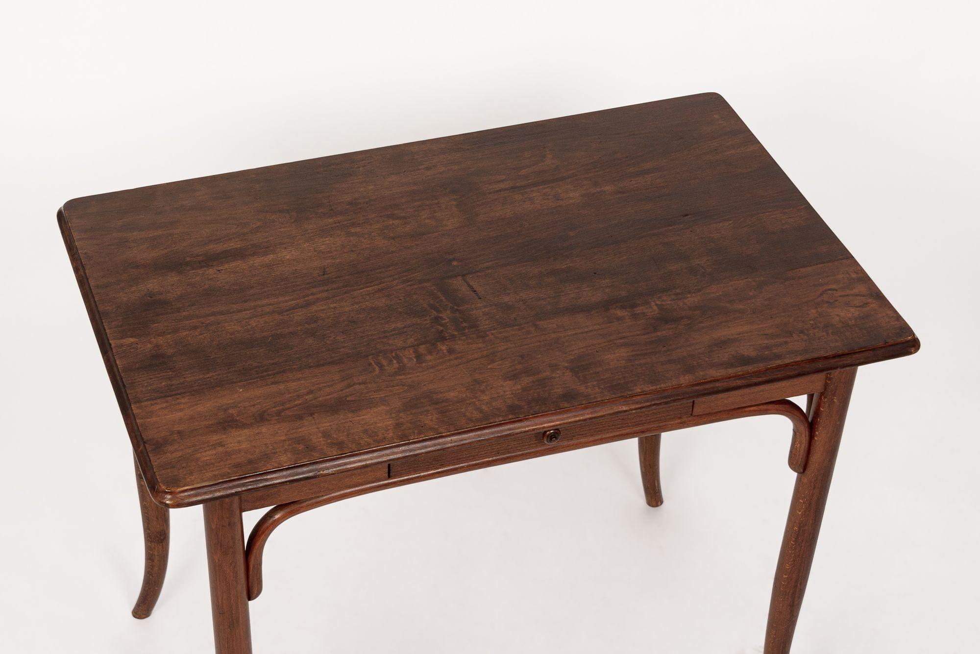 Early 20th Century Antique Bentwood Writing Desk Table in the Style of Thonet