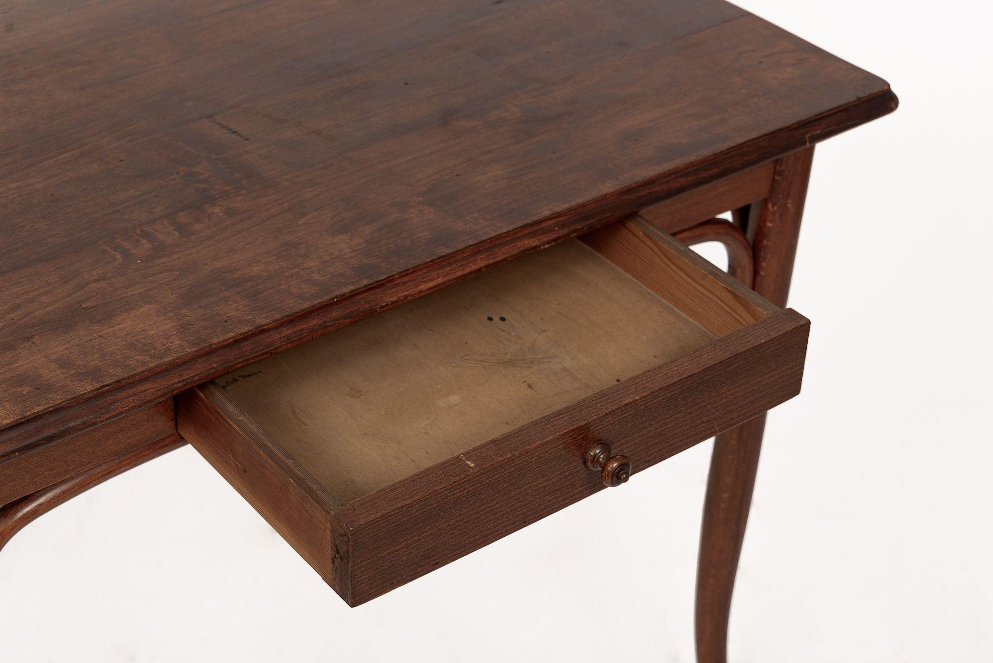 Antique Bentwood Writing Desk Table in the Style of Thonet 1