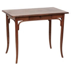 Antique Bentwood Writing Desk Table in the Style of Thonet