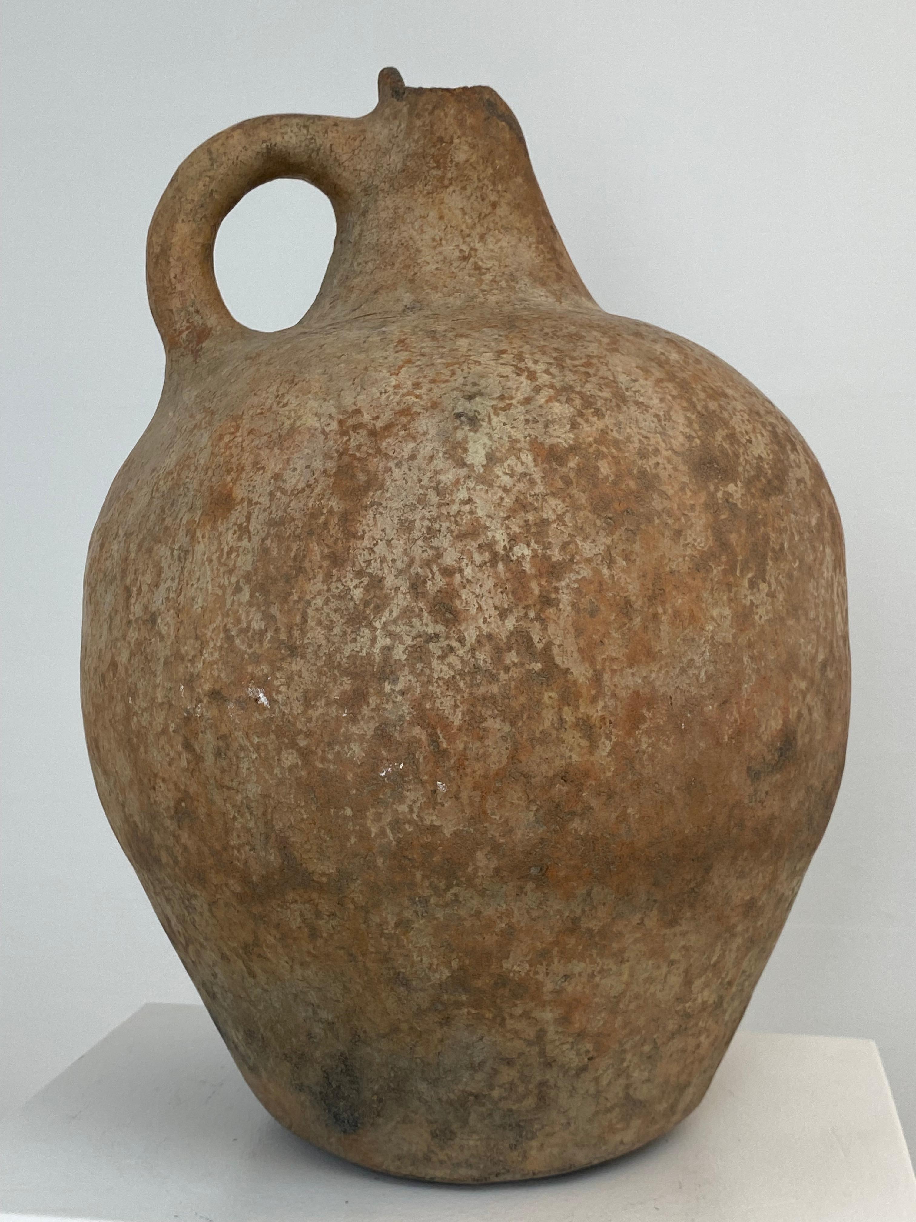 20th Century Antique Berber Terracotta Jar from Morocco For Sale