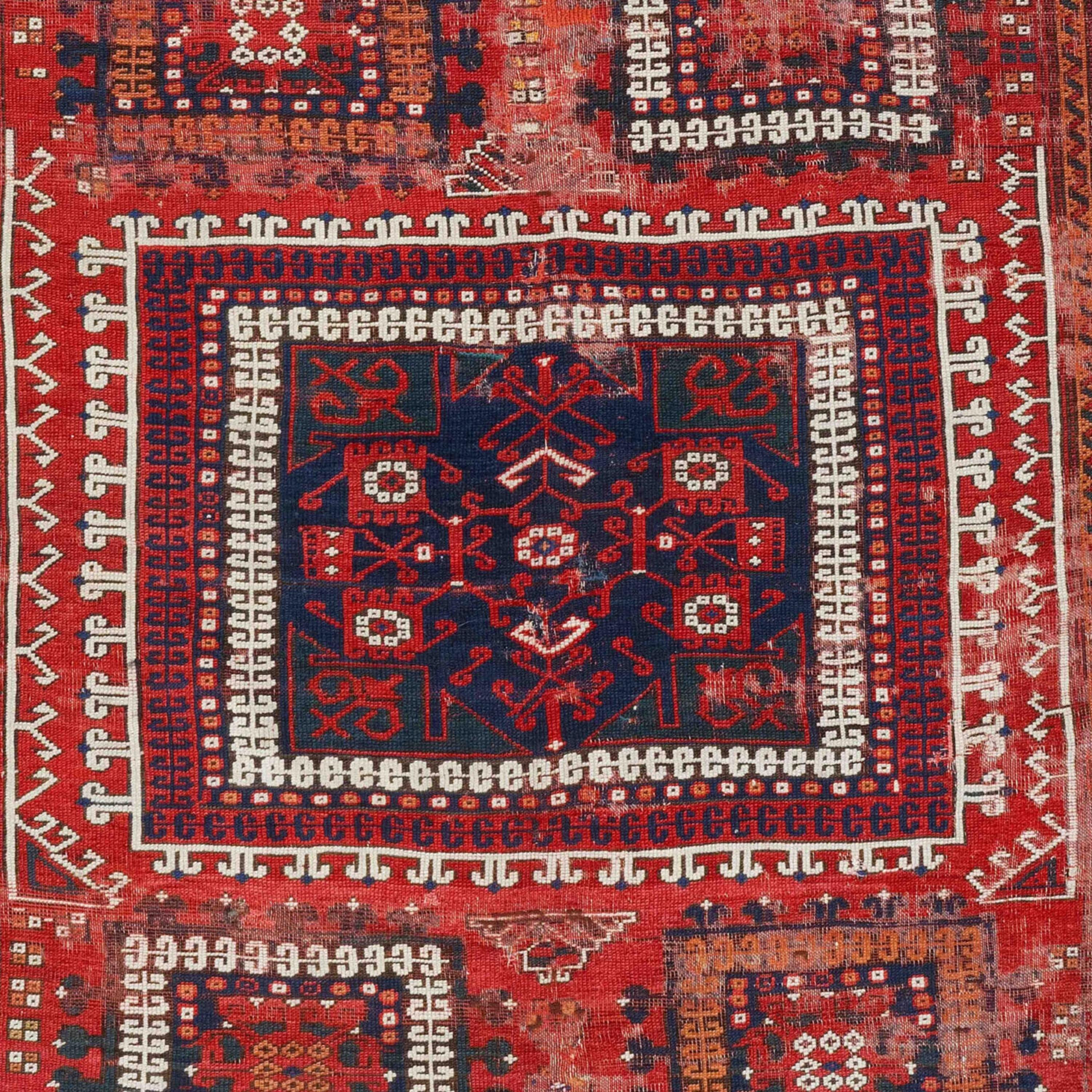 Turc Tapis Bergama antique - Début du 19ème siècle Tapis d'Anatolie Bergama, tapis ancien en vente