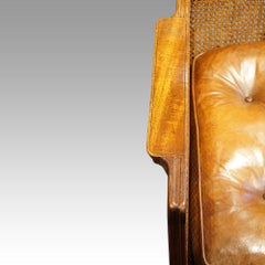 Antique bergere library chair