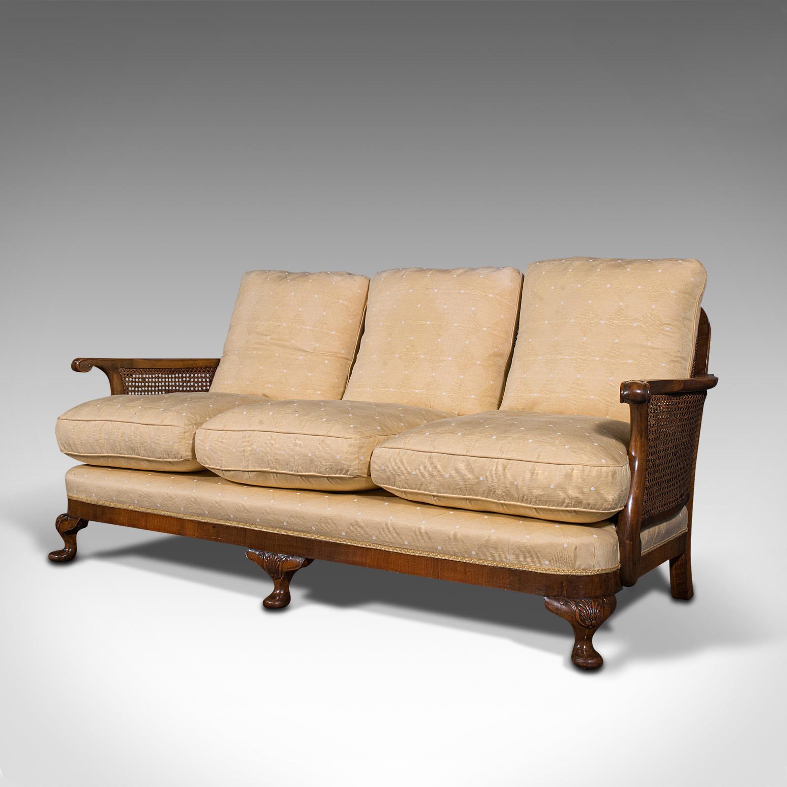 antique cane sofa
