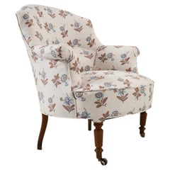 Antique Bergere with Schumacher Fabric, France