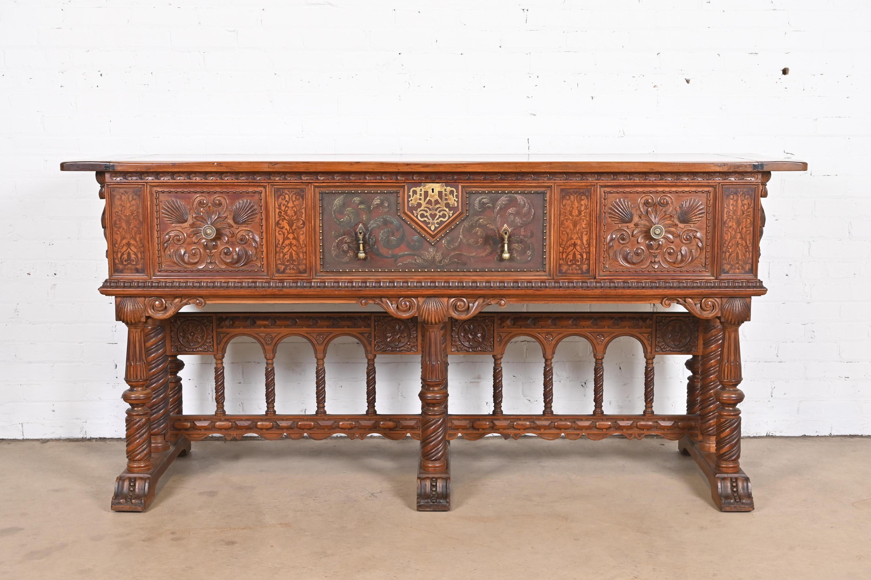 An exceptional Jacobean style sideboard buffet or credenza

From the exclusive 