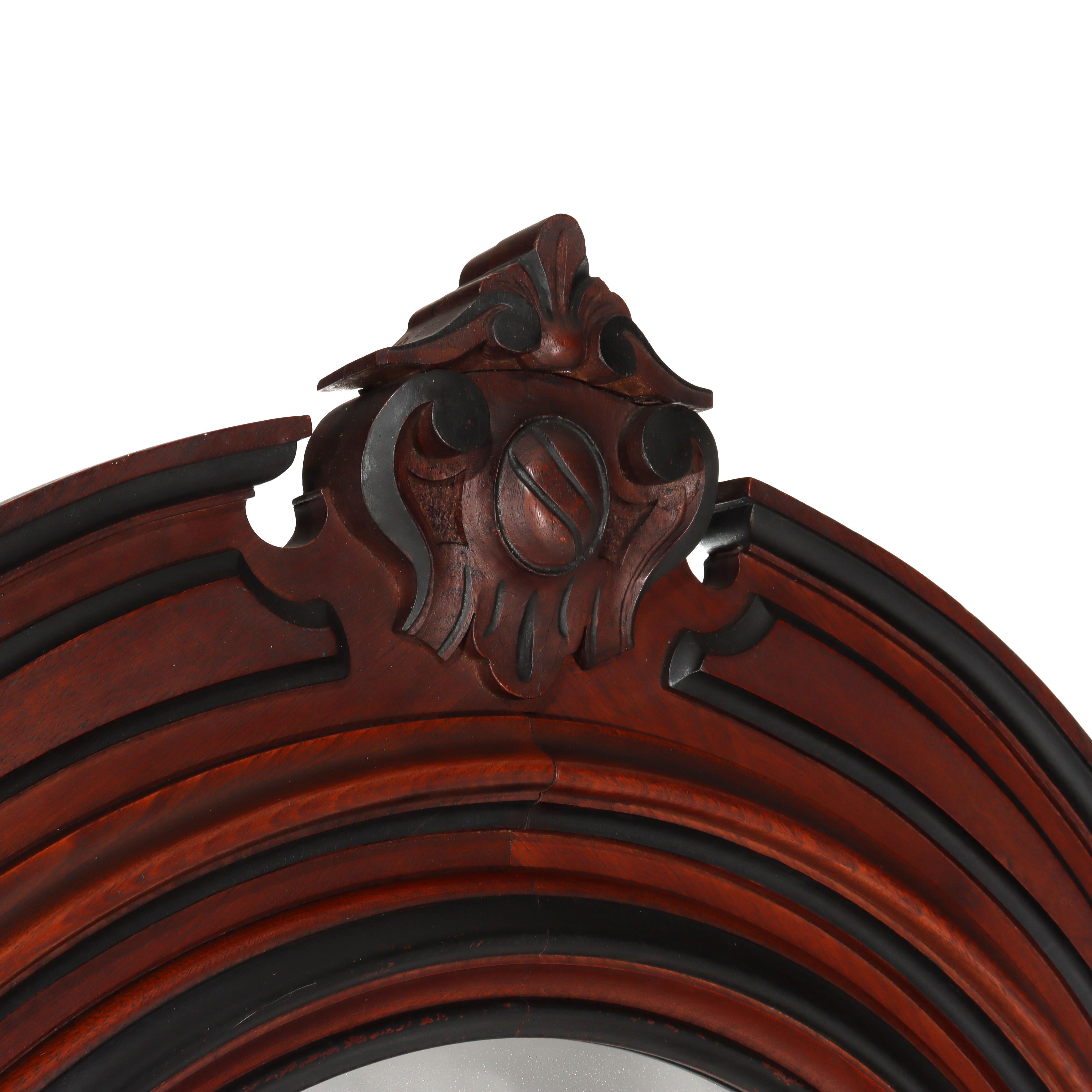 Antique Berkey & Gay School Victorian Walnut & Marble Dresser With Ebonized Trim In condizioni buone in vendita a Big Flats, NY