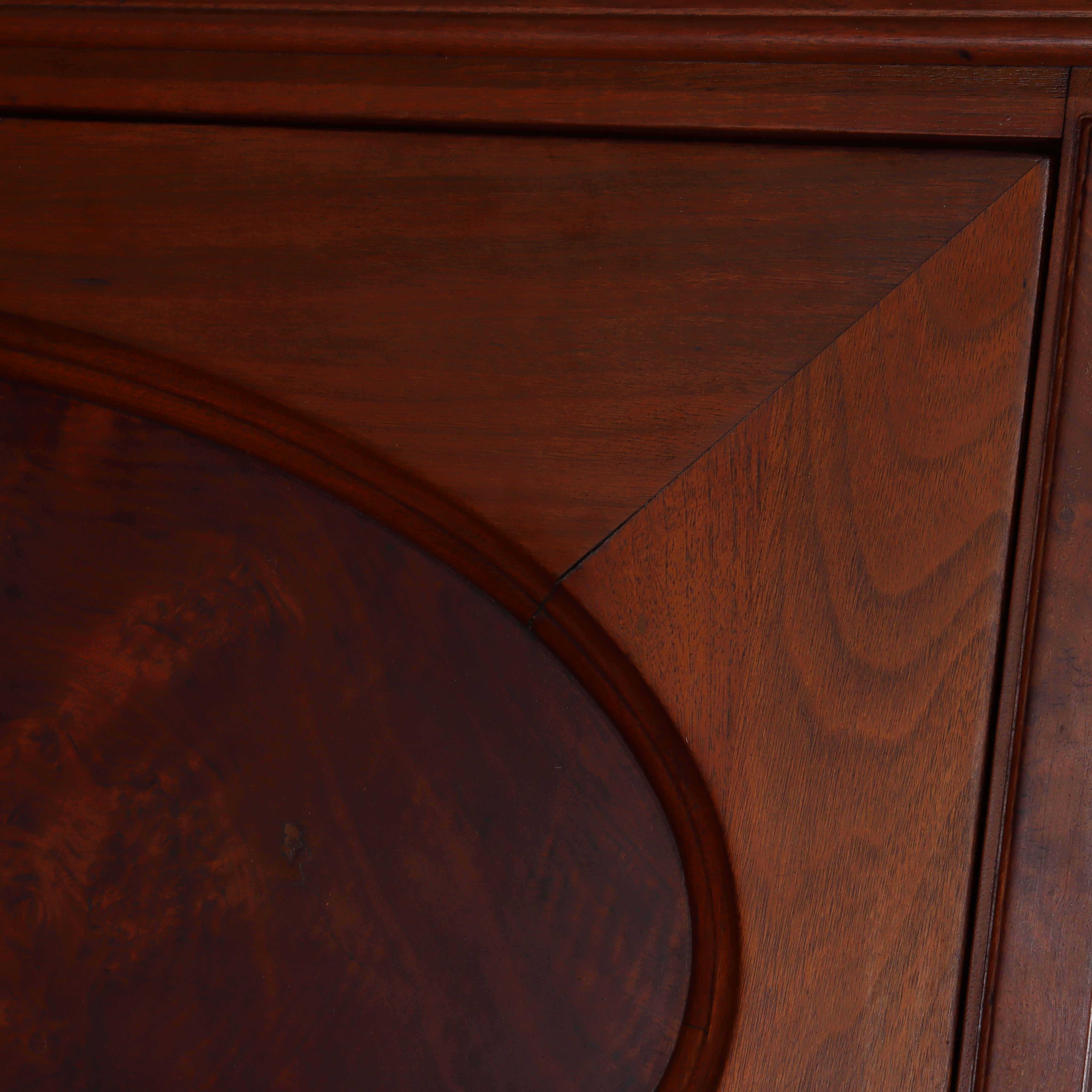 Antique Berkey & Gay Walnut & Burl Plantation Drop Front Desk c1890 im Angebot 2