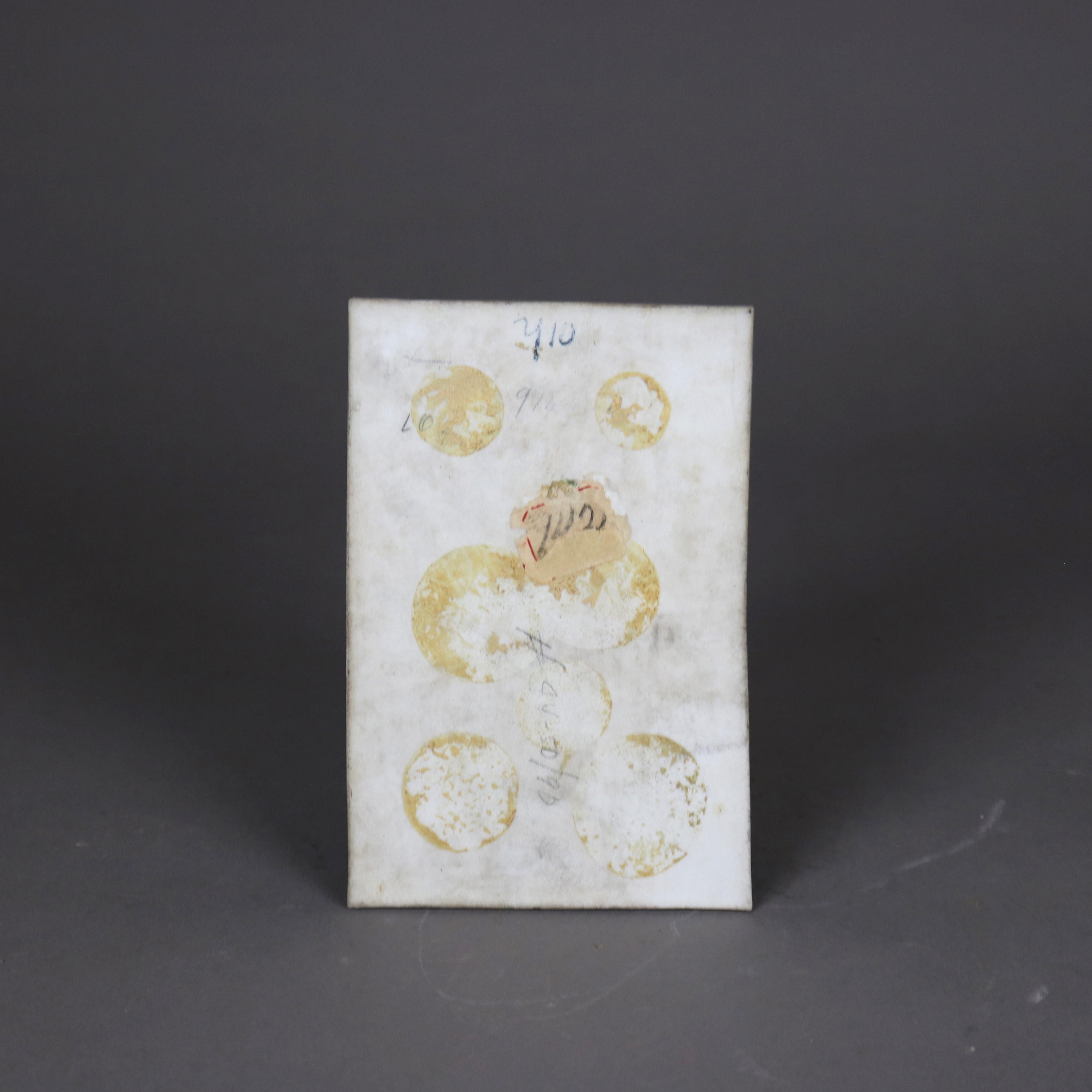 Antigua Placa de Retrato de Mujer de la Escuela de Berlín KPM Porcelain C1890 Porcelana en venta