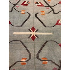 Antique Besarabian Kilim Floral Design Rug