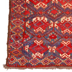 Antique Beshir Carpet - 19th Century Antique Beshir Engsi, Antique Rug
