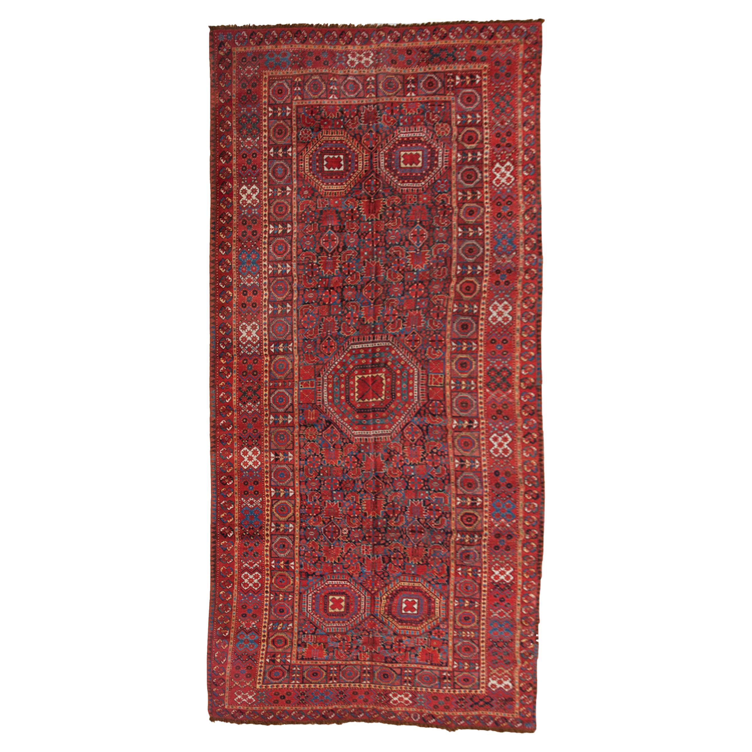 Antique Beshir Carpet, West Turkestan, Circa 1900 For Sale