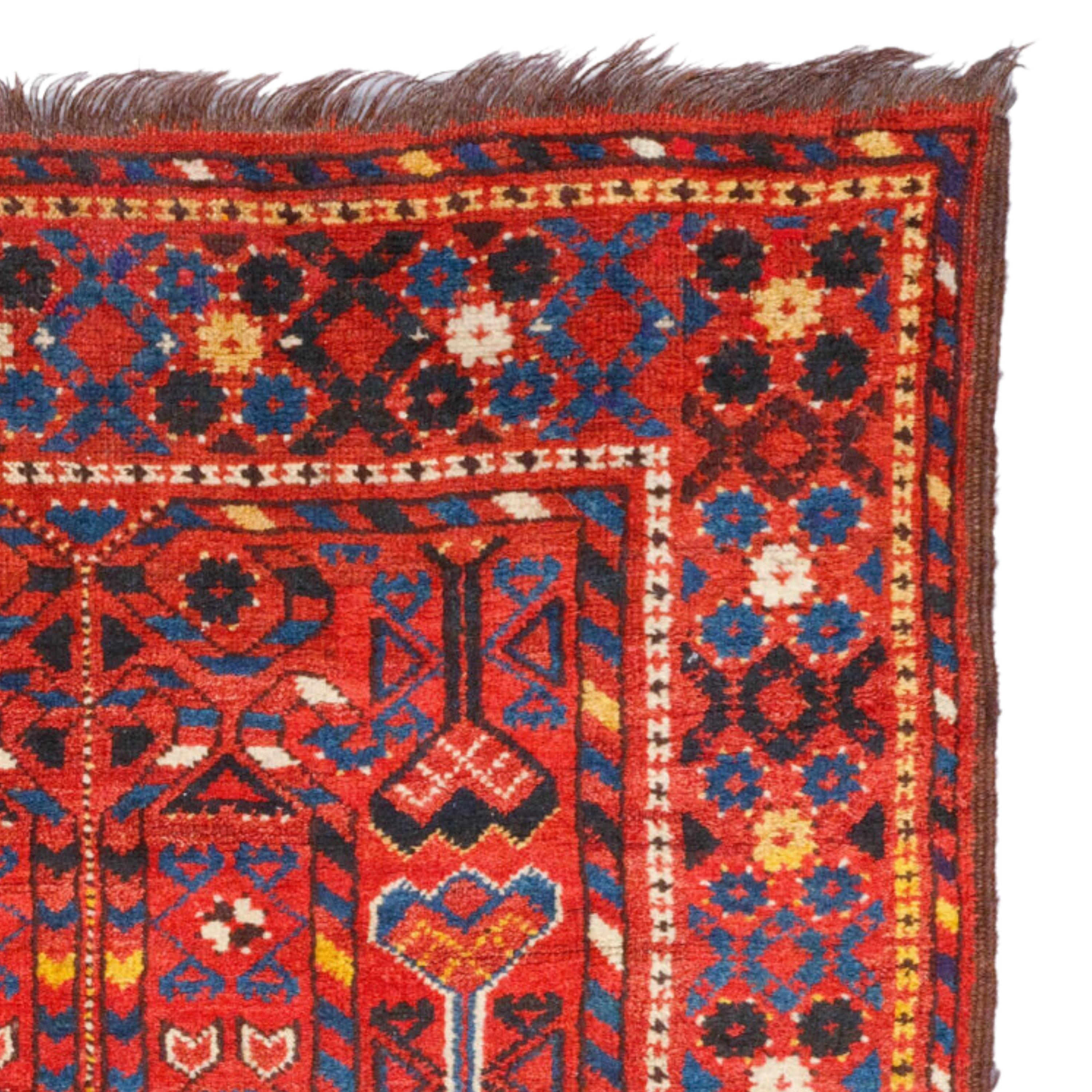 Turkmen Antique Beshir Engsi - 19th Century Antique Beshir Engsi, Antique Rug For Sale