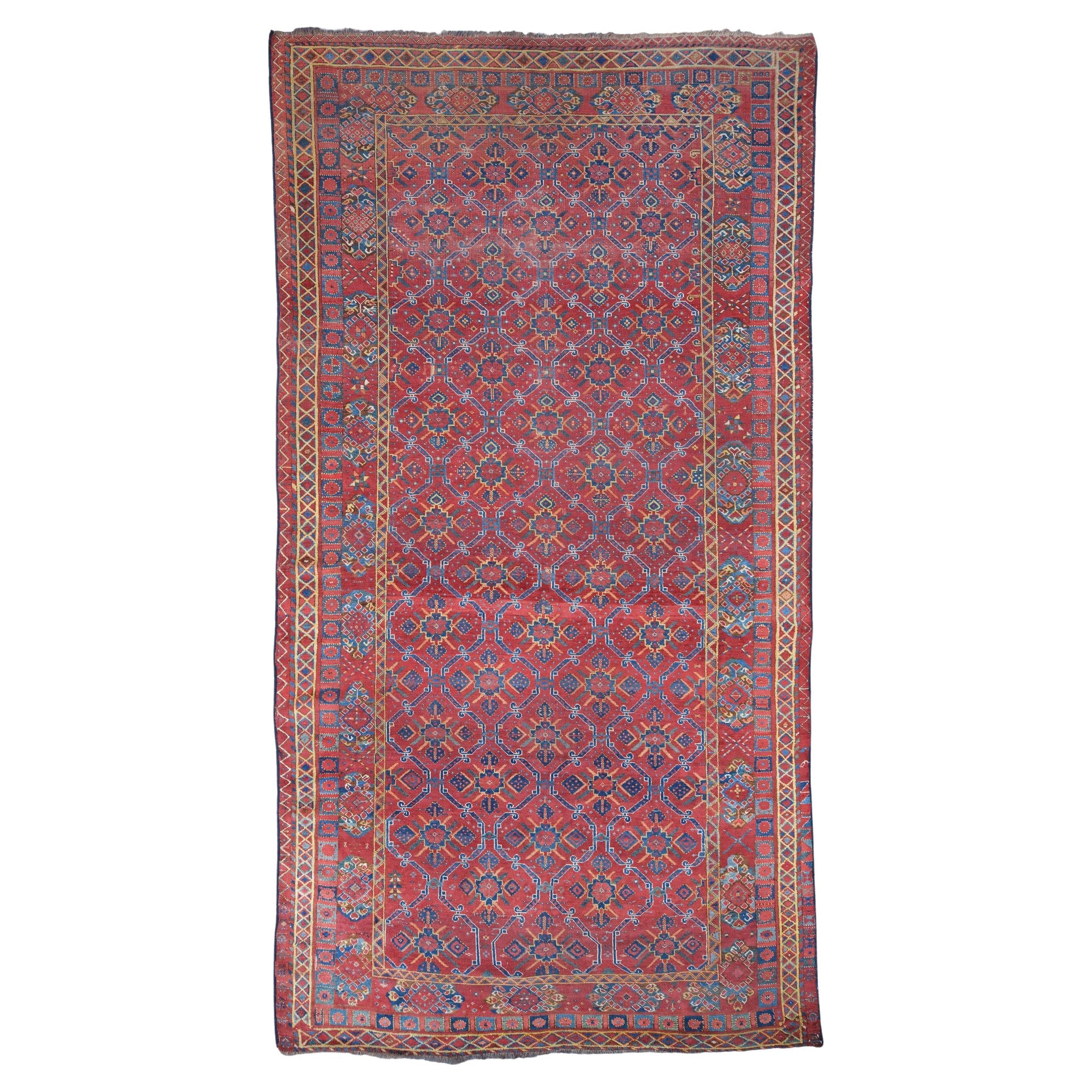 Antique Beshir Main Carpet - 19th Century Turkmen Beshir Main Carpet