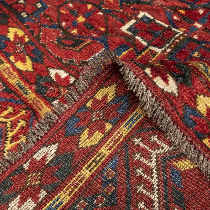 Hand-Knotted Antique Beshir Turkestan Wool Rug. Circa 1900. 3.70 x 1.70 m For Sale