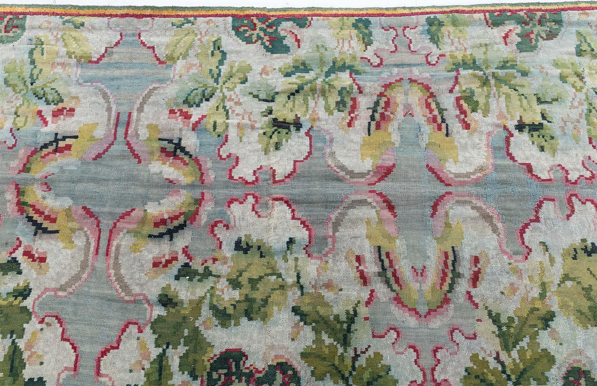 Hand-Knotted Antique Bessarabian Botanical Rug Doris Leslie Blau For Sale