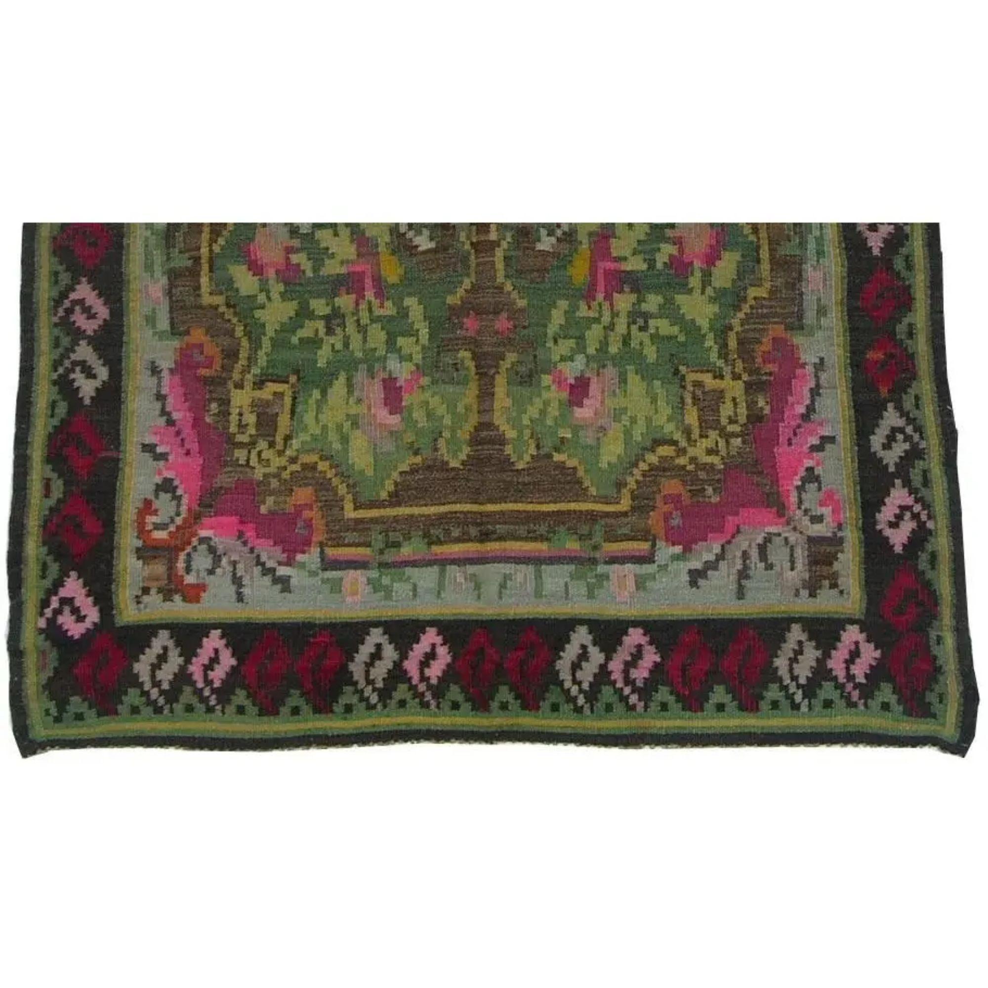 Antike BESSARABIAN Stilvolle florale Design 9'6'' X 4'10''