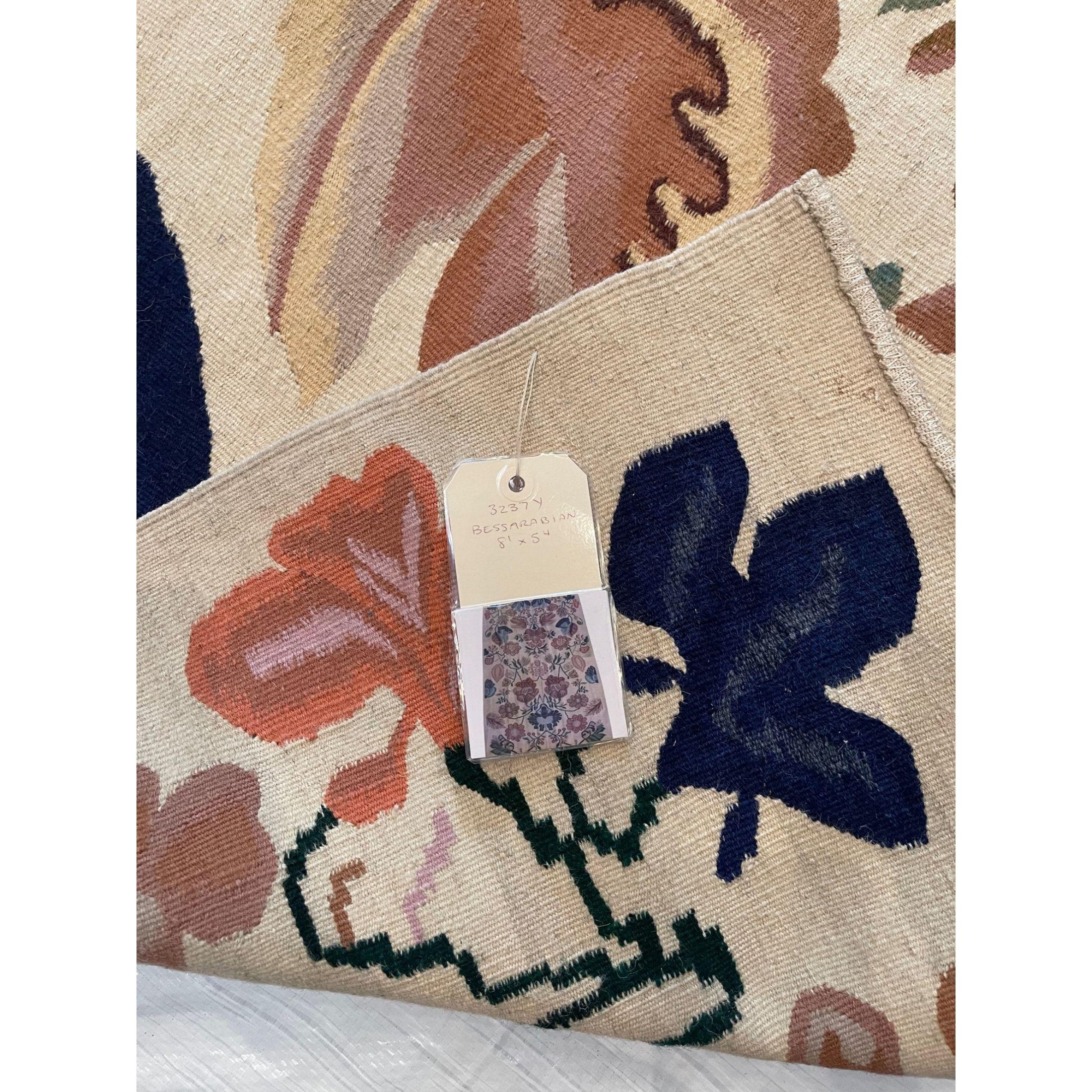 Antique Bessarabian Floral Rug In Good Condition For Sale In Los Angeles, US