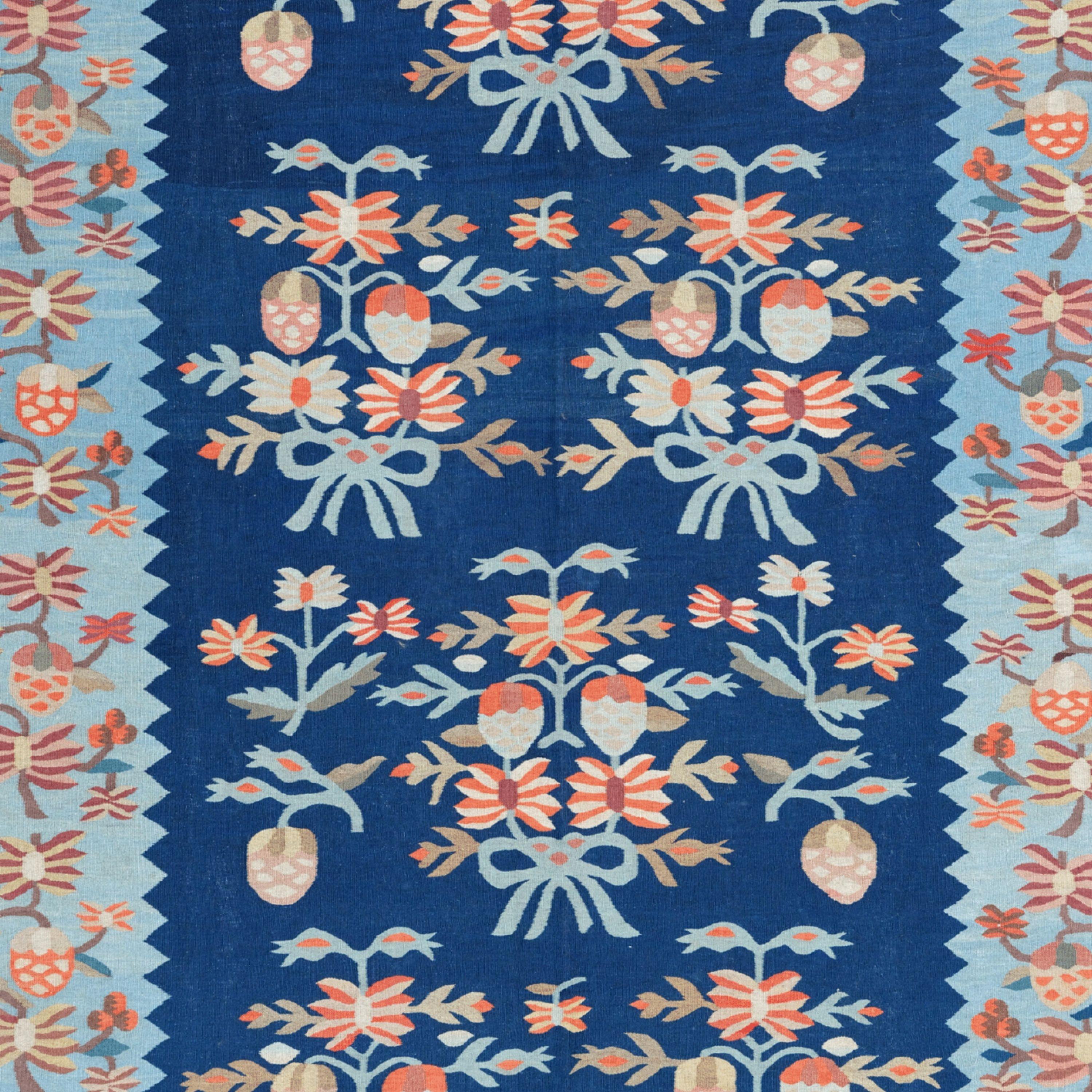 Antiker bessarabischer Kilim - moldischer bessarabischer Kelim des 19. Jahrhunderts, antiker Teppich (Moldauisch) im Angebot