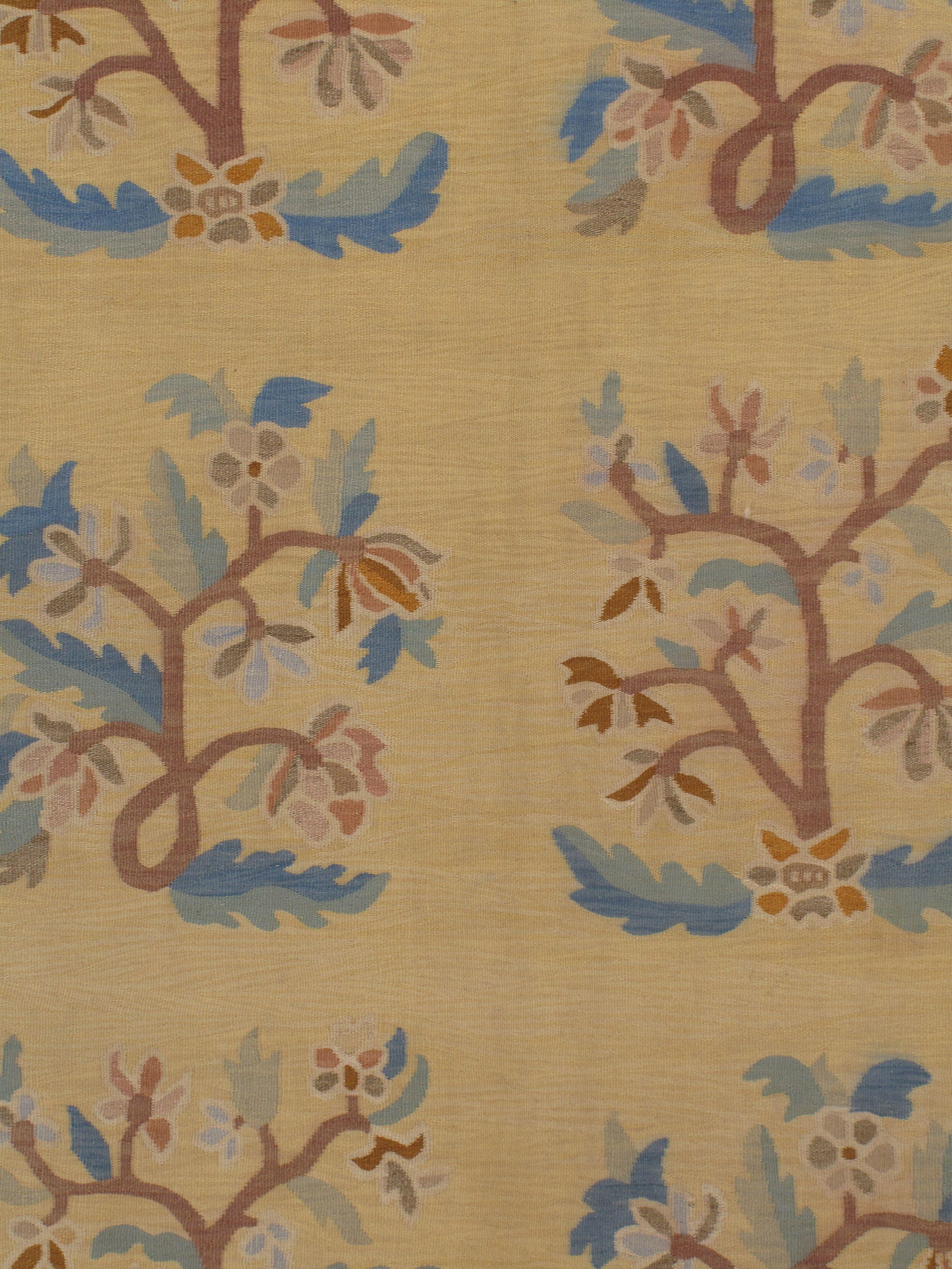 Hand-Woven Antique Bessarabian Kilim 7' x 10' For Sale