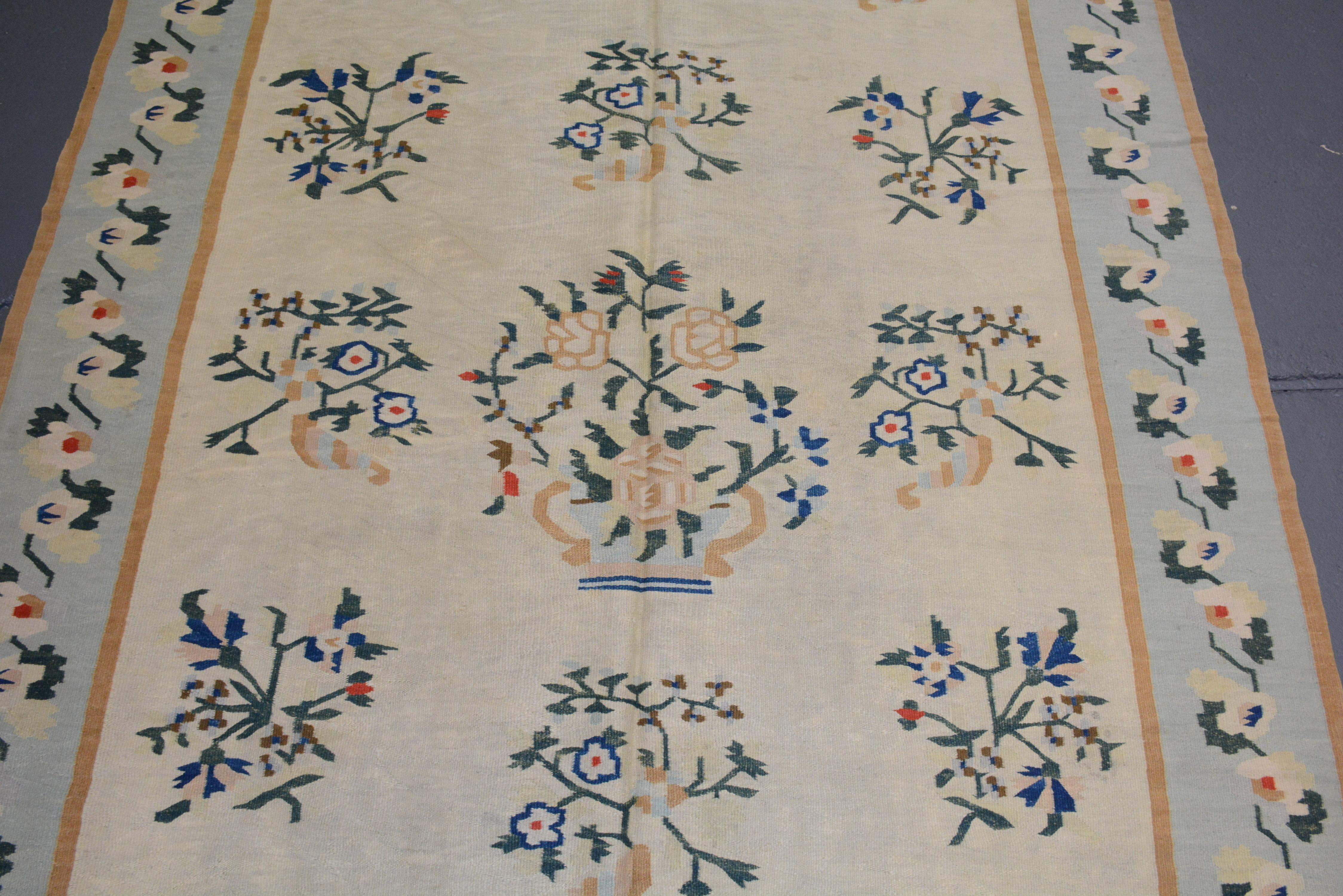 Folk Art Antique Bessarabian Kilim For Sale