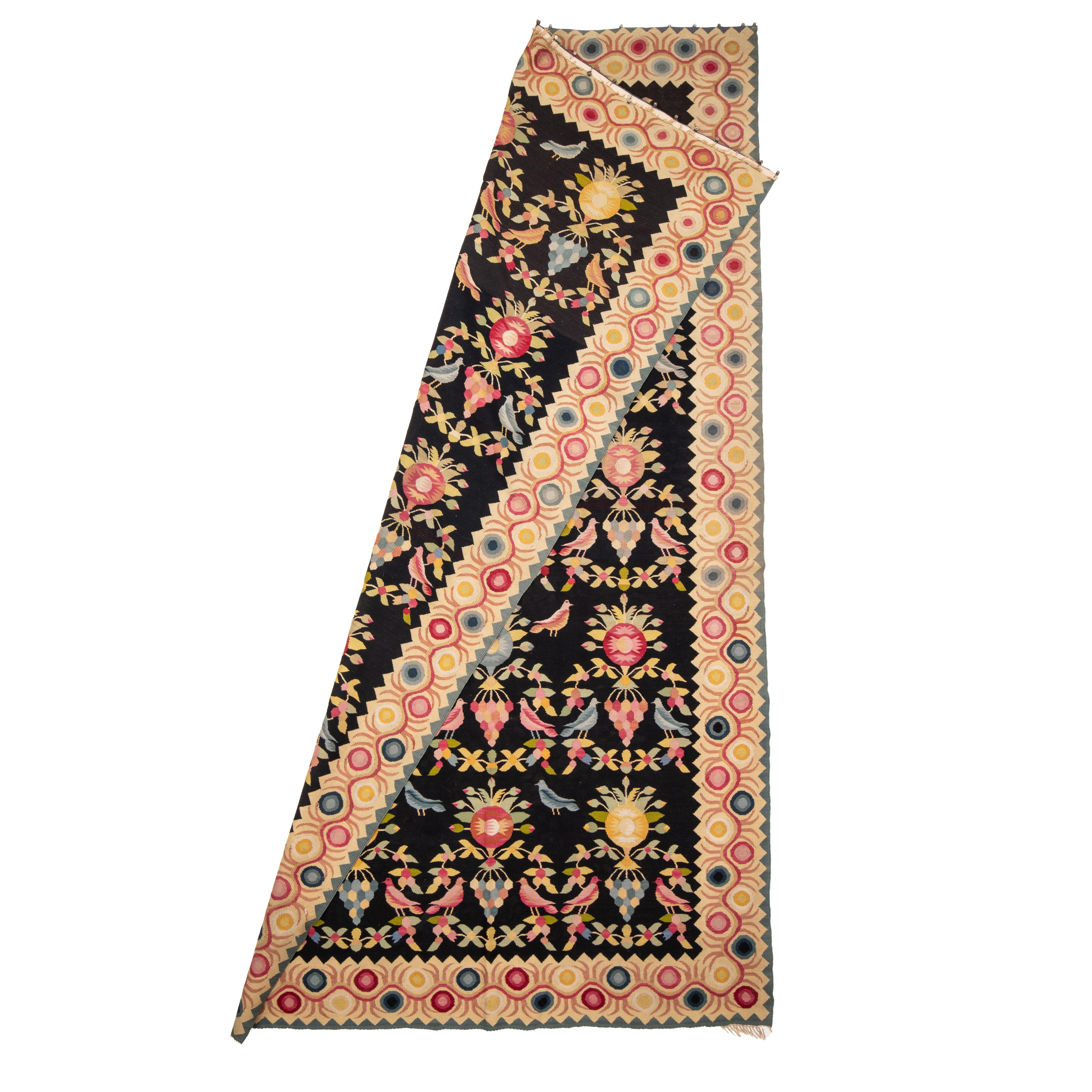 Ukrainian Antique Bessarabian Kilim, Late 19th /Early 20th C.