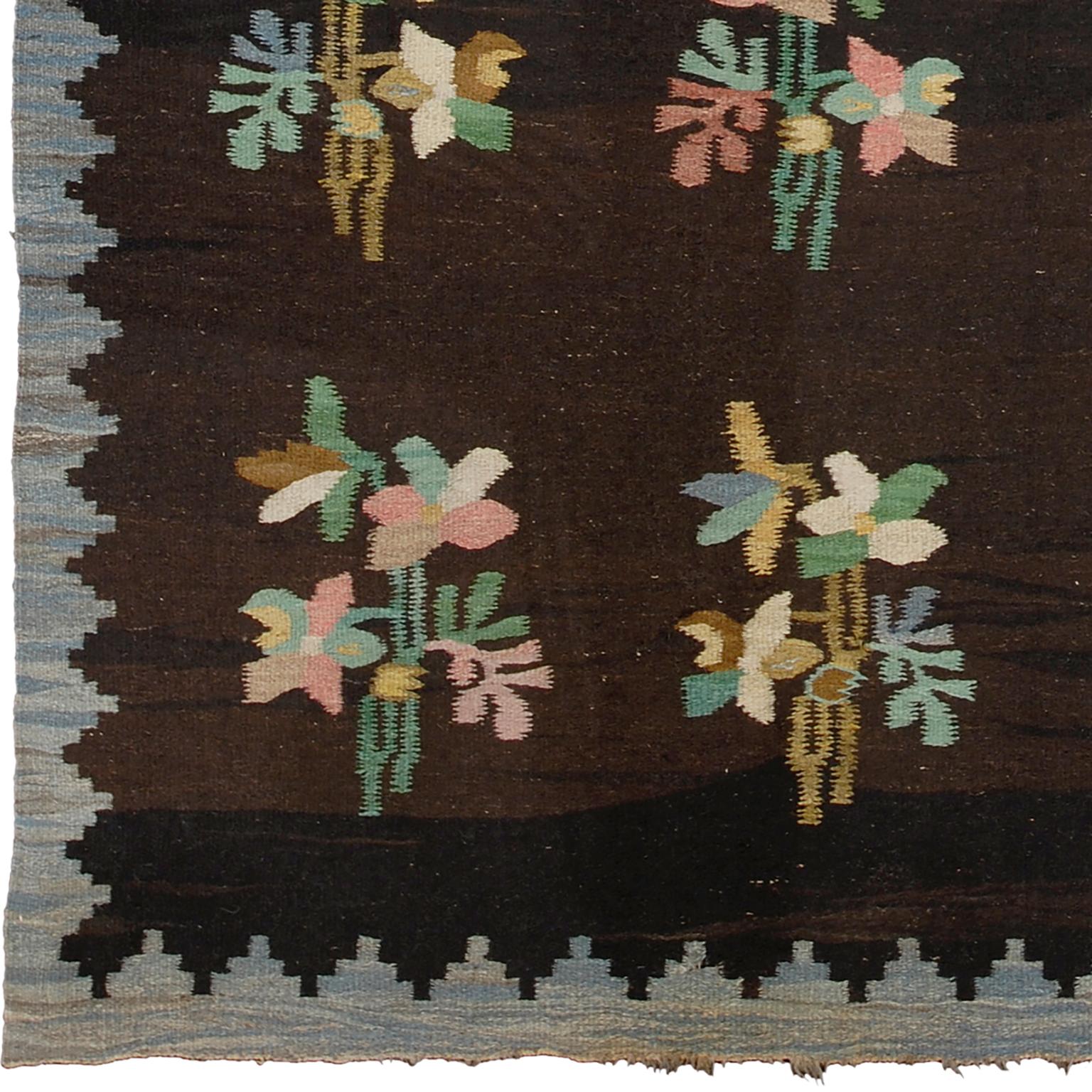 Hand-Woven Antique Bessarabian Rug For Sale