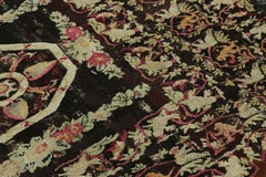 Antiker bessarabischer Teppich, Affenbilder und florales Medaillon - Rug & Kilim