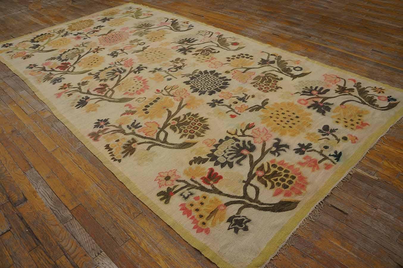 19th Century Besserabian Flat-weave Carpet ( 5'10