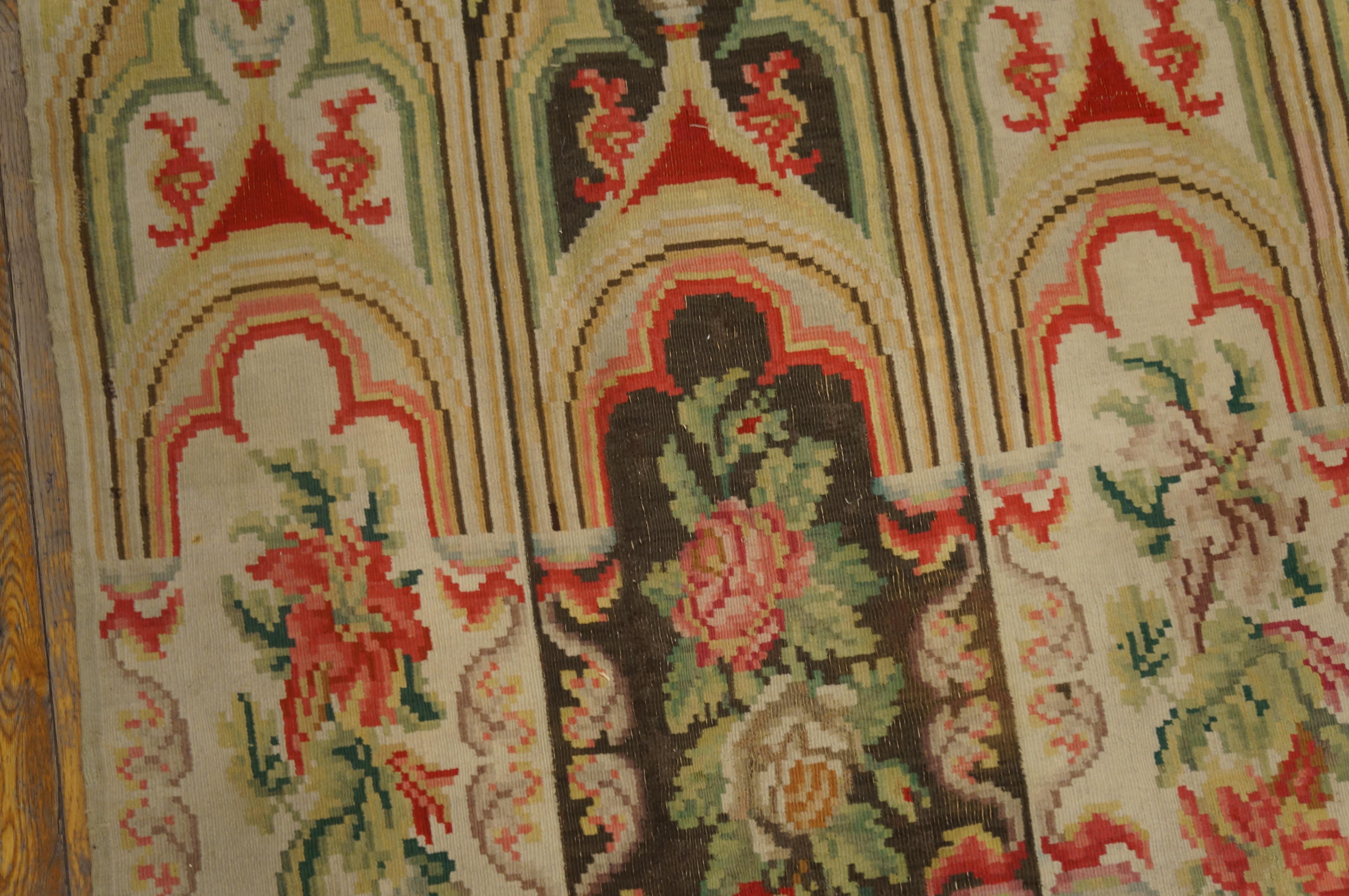 Mid 19th Century Russian Besserabian Flat-Weave Carpet (6'6