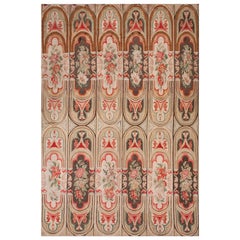 Russischer Flachgewebe-Teppich aus der Mitte des 19. Jahrhunderts (6'6" x 9'6" - 198 x 290)