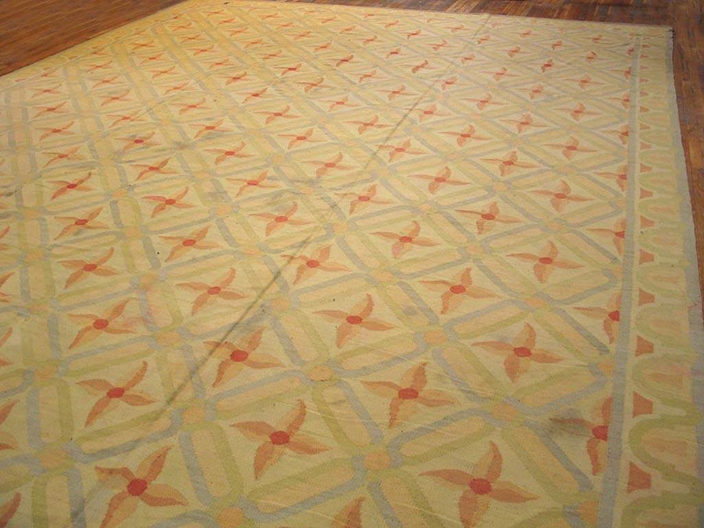 Hand-Knotted Early 20th Century Besserabian Flat-Weave ( 15'6